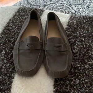 Cole Haan Gray Suede Loafers